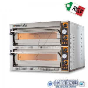 Forno elettrico per pizza 2 camere da cm.72x108x14H(x2)